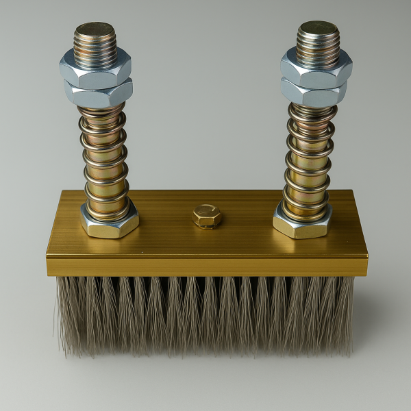 Balai frotteur industriel 220 A avec shuntage GM/4 – grande brosse de contact laiton pour courant mobile au Havre