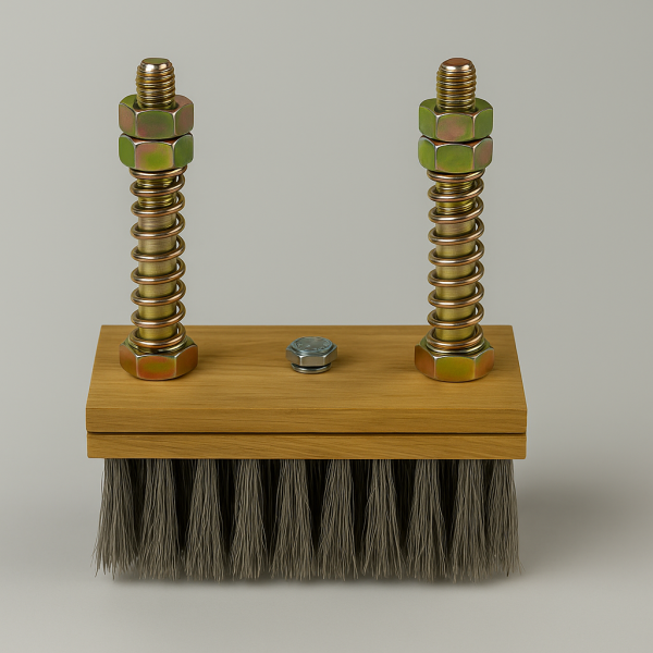 Balai frotteur 100 A avec shuntage PM/B.100 – brosse de contact laiton pour rail industriel à Toulon